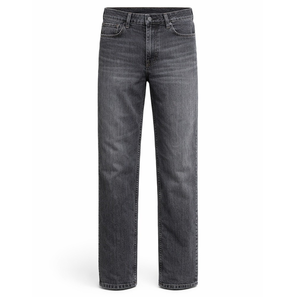 Ermenegildo Zegna Jeans Men 36 Black Straight Leg Stretch Cotton Made in Italy - Picture 1 of 11